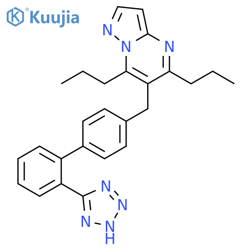 Pyrazolo[1,5-a]pyrimidine,5,7-dipropyl-6-[[2'-(2H-tetrazol-5-yl)[1,1'-biphenyl]-4-yl]methyl]- structure