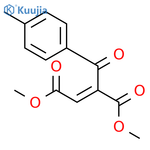2-Butenedioic acid, 2-(4-methylbenzoyl)-, dimethyl ester, (2E)- structure