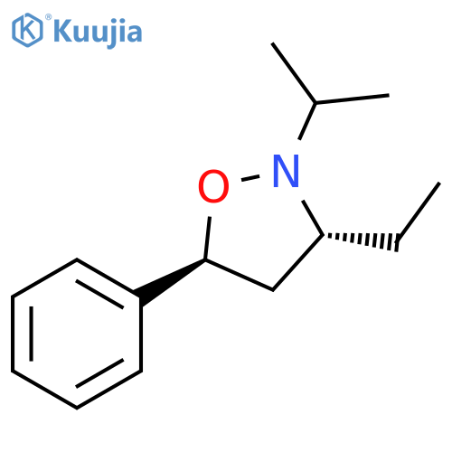 Isoxazolidine, 3-ethyl-2-(1-methylethyl)-5-phenyl-, trans- structure