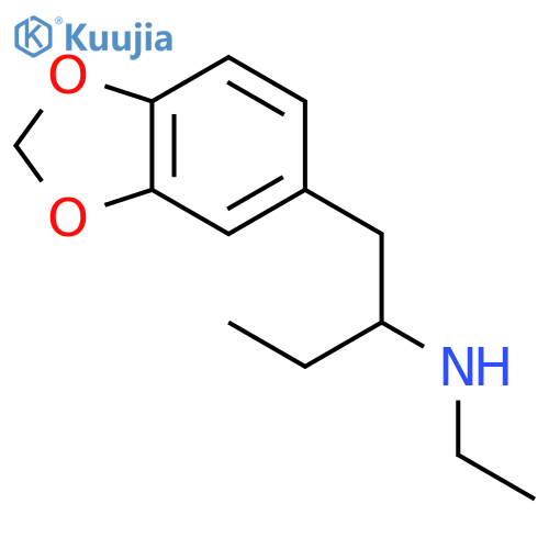 N-Ethyl-1-(3,4-methylenedioxyphenyl)-2-butanamine structure