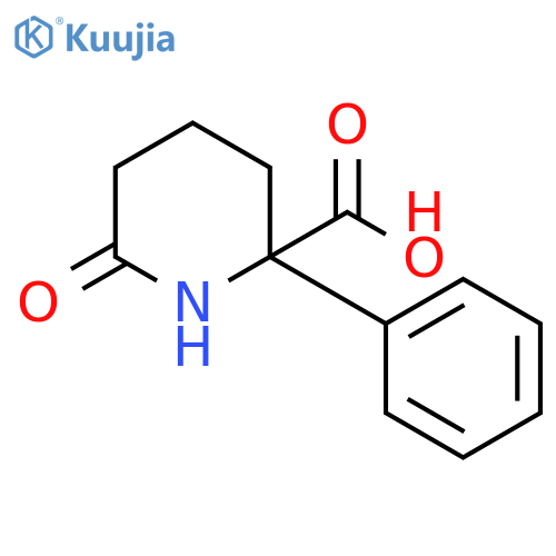 2-Piperidinecarboxylicacid, 6-oxo-2-phenyl- structure