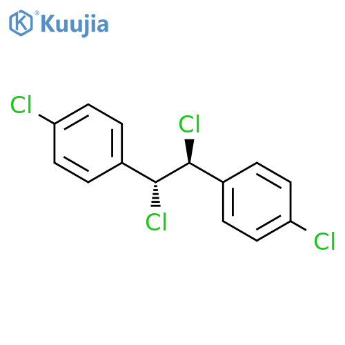Benzene, [(1R,2S)-1,2-dichloro-1,2-ethanediyl]bis[4-chloro-, rel- structure