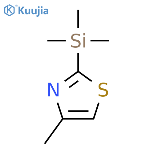 Thiazole, 4-methyl-2-(trimethylsilyl)- structure