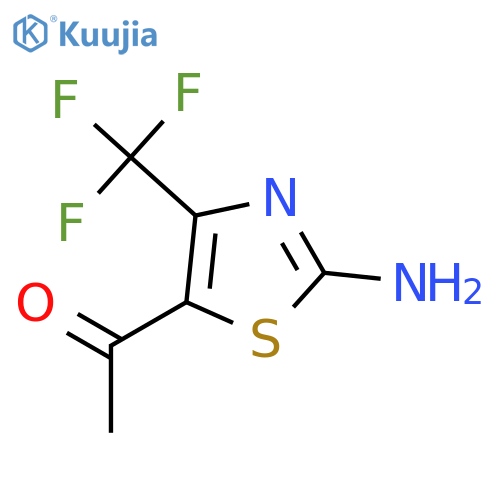 1-(2-Amino-4-(trifluoromethyl)thiazol-5-yl)ethanone structure