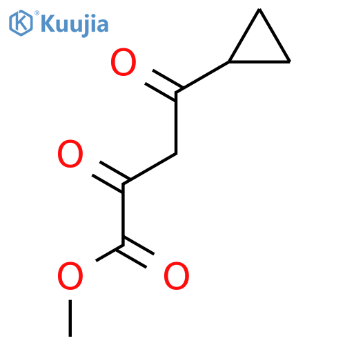 Methyl 4-cyclopropyl-2,4-dioxobutanoate structure