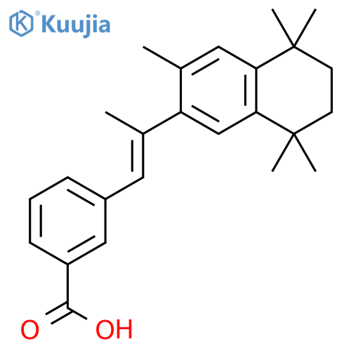 Benzoic acid,3-[(1E)-2-(5,6,7,8-tetrahydro-3,5,5,8,8-pentamethyl-2-naphthalenyl)-1-propen-1-yl]- structure