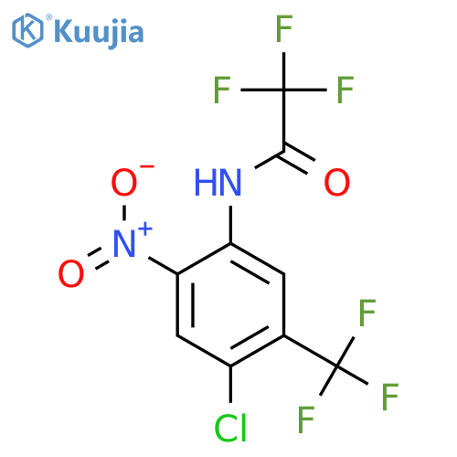 N-4-Chloro-2-nitro-5-(trifluoromethyl)phenyl-2,2,2-trifluoroacetamide structure
