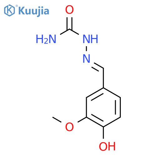 Hydrazinecarboxamide, 2-[(4-hydroxy-3-methoxyphenyl)methylene]- structure
