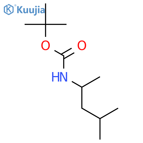 Carbamic acid,[(1R)-1,3-dimethylbutyl]-, 1,1-dimethylethyl ester (9CI) structure