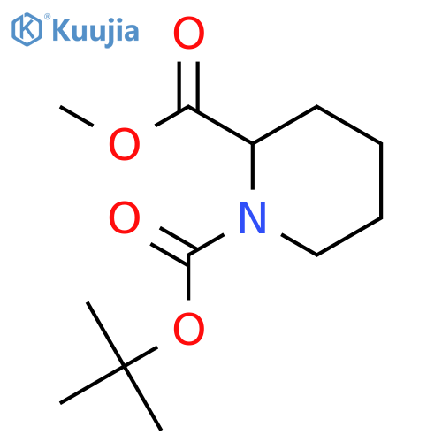 1-Tert-butyl 2-methyl piperidine-1,2-dicarboxylate structure