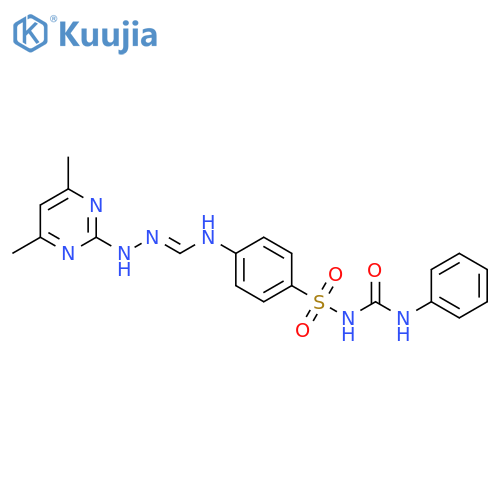 Benzenesulfonamide,4-[[[(4,6-dimethyl-2-pyrimidinyl)amino]iminomethyl]amino]-N-[(phenylamino)carbonyl]- structure