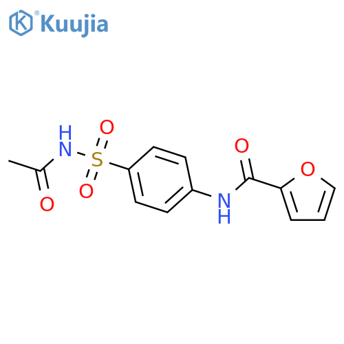 N-[4-(acetylsulfamoyl)phenyl]furan-2-carboxamide structure