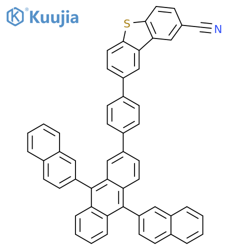 2-Dibenzothiophenecarbonitrile, 8-[4-(9,10-di-2-naphthalenyl-2-anthracenyl)phenyl]- structure