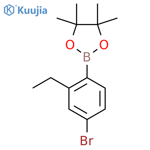 4-Bromo-2-ethylphenylboronic acid pinacol ester structure