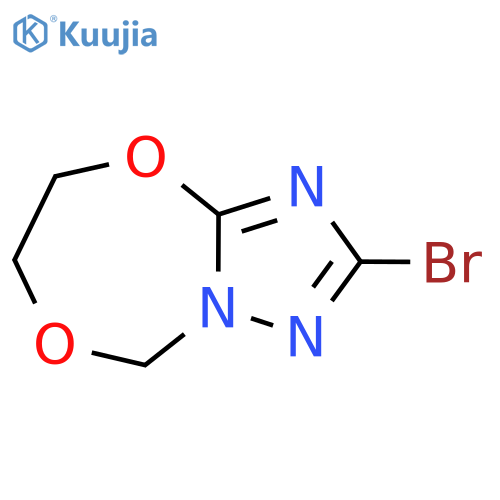 2-bromo-7,8-dihydro-5H-1,2,4triazolo5,1-b1,5,3dioxazepine structure