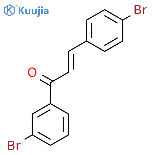 (E)-1-(3-Bromophenyl)-3-(4-bromophenyl)prop-2-en-1-one structure