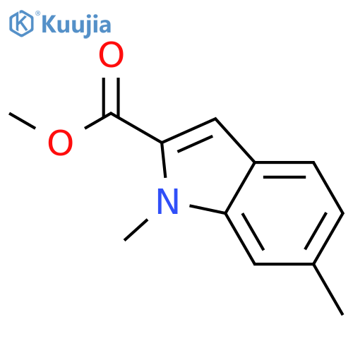 Methyl 1,6-dimethyl-1H-indole-2-carboxylate structure