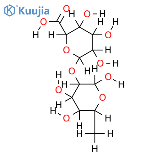 2-O-alpha-D-Galactopyranuronosyl-L-rhamnose structure