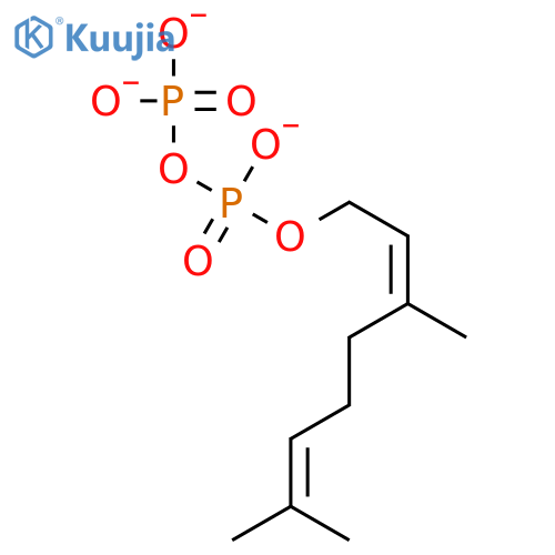 Diphosphoric acid,P-[(2Z)-3,7-dimethyl-2,6-octadienyl] ester structure