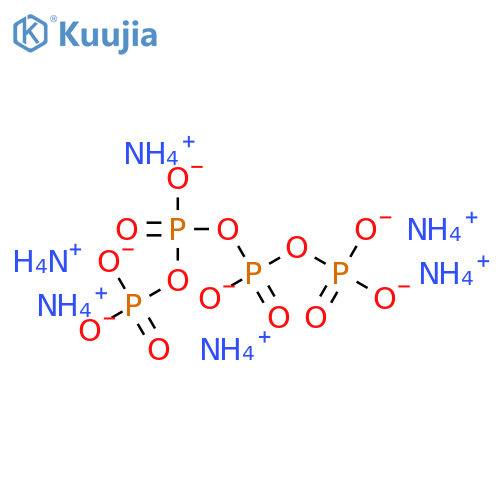 Tetraphosphoric acid,hexaammonium salt (9CI) structure