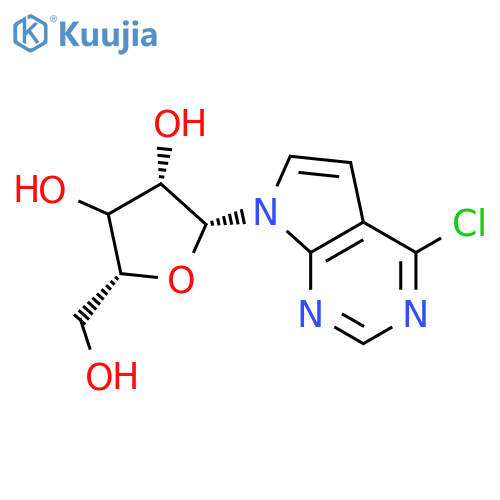 6-Chloro-7-deazapurine-β-D-riboside structure
