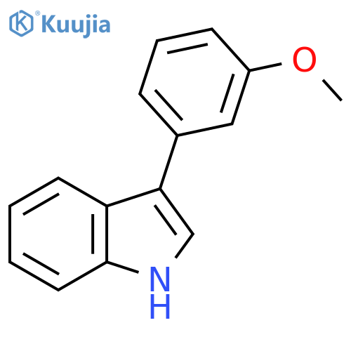1H-Indole, 3-(3-methoxyphenyl)- structure