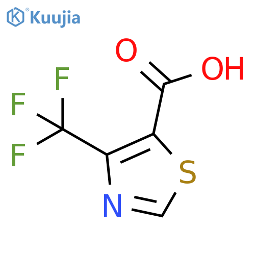 4-(trifluoromethyl)-1,3-thiazole-5-carboxylic acid structure