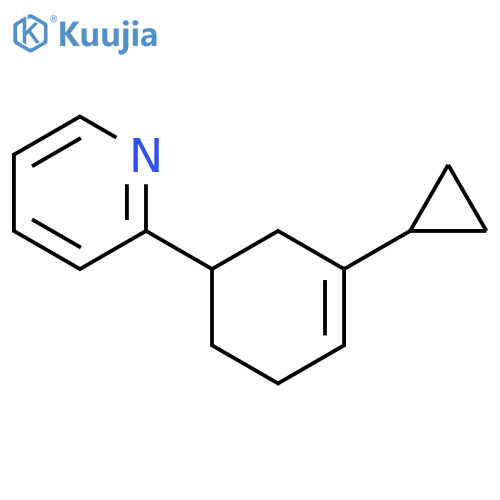 Pyridine, 2-(3-cyclopropyl-3-cyclohexen-1-yl)- structure