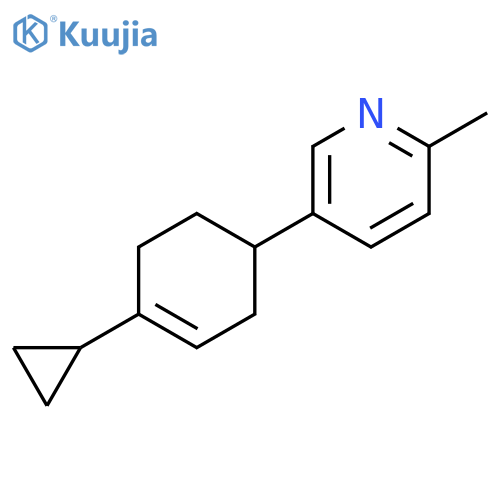 Pyridine, 5-(4-cyclopropyl-3-cyclohexen-1-yl)-2-methyl- structure