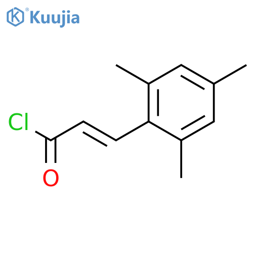 2-Propenoyl chloride, 3-(2,4,6-trimethylphenyl)-, (E)- structure