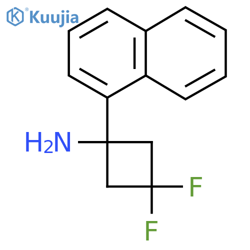 3,3-difluoro-1-(naphthalen-1-yl)cyclobutan-1-amine structure