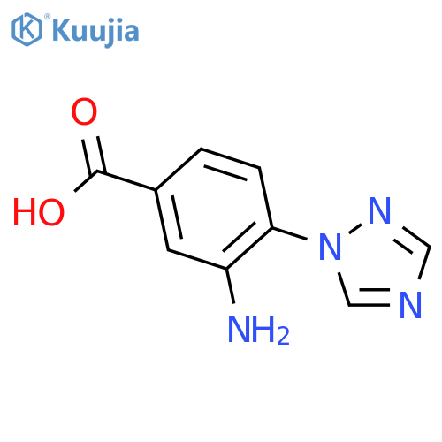 3-amino-4-(1H-1,2,4-triazol-1-yl)benzoic Acid structure