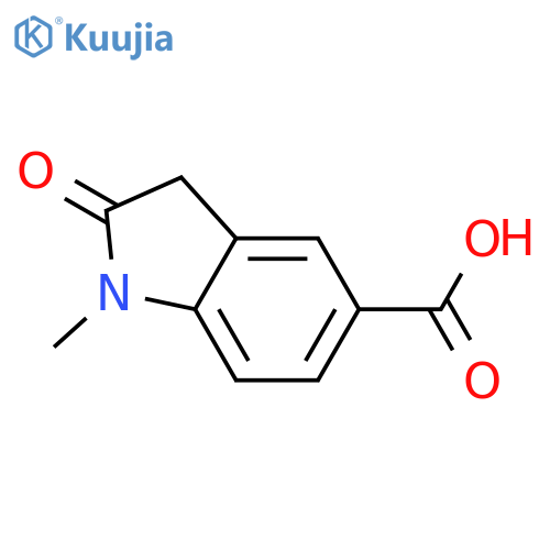 1-methyl-2-oxo-2,3-dihydro-1H-indole-5-carboxylic acid structure
