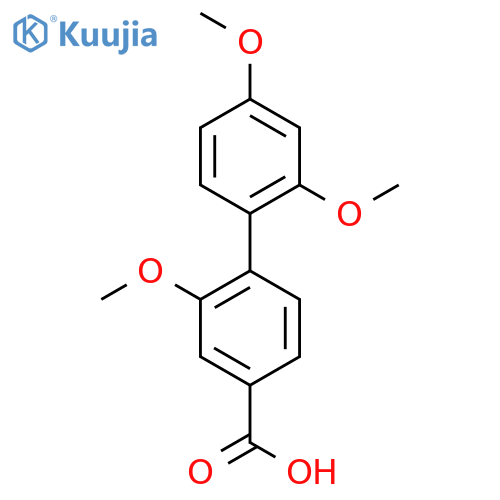 4-(2,4-Dimethoxyphenyl)-3-methoxybenzoic acid structure