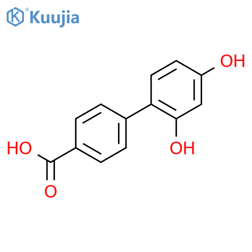 [1,1'-Biphenyl]-4-carboxylicacid, 2',4'-dihydroxy- structure
