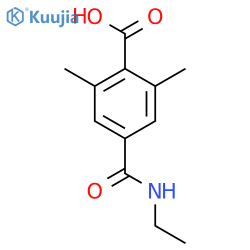 Benzoic acid, 4-[(ethylamino)carbonyl]-2,6-dimethyl- structure