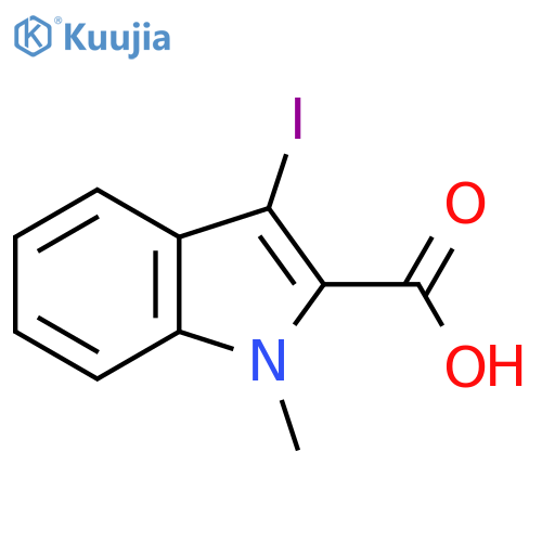 3-Iodo-1-methyl-1H-indole-2-carboxylic acid structure