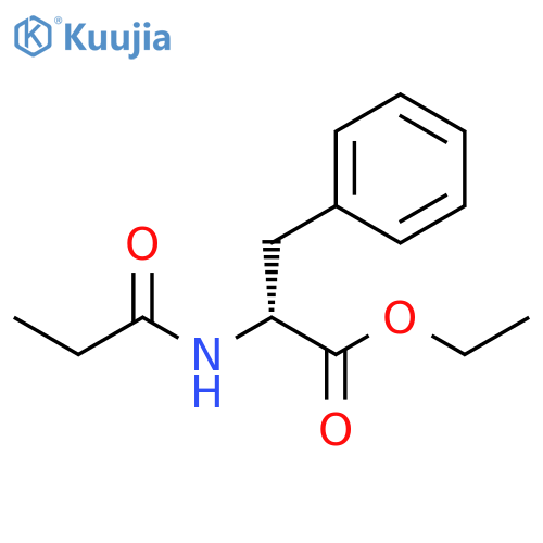 D-Phenylalanine, N-(1-oxopropyl)-, ethyl ester structure