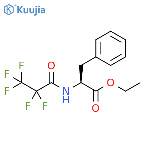 L-Phenylalanine, N-(2,2,3,3,3-pentafluoro-1-oxopropyl)-, ethyl ester structure