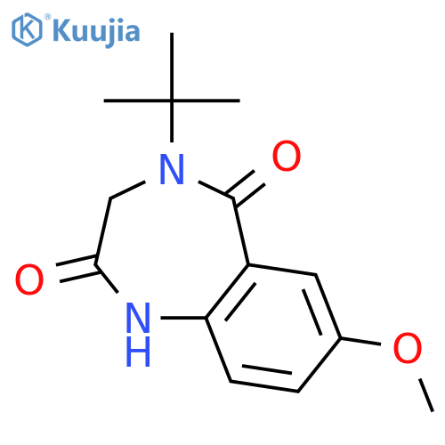 1H-1,4-Benzodiazepine-2,5-dione,4-(1,1-dimethylethyl)-3,4-dihydro-7-methoxy- structure