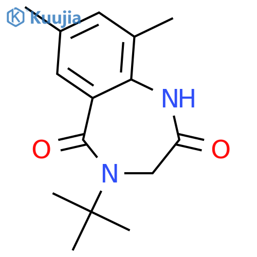 1H-1,4-Benzodiazepine-2,5-dione,4-(1,1-dimethylethyl)-3,4-dihydro-7,9-dimethyl- structure