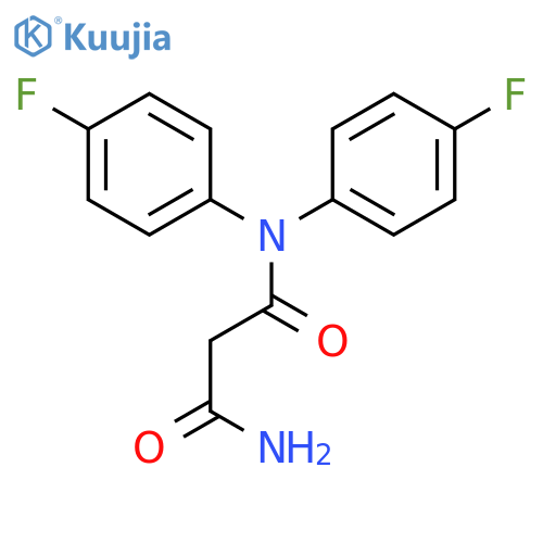 N,N'-bis(4-fluorophenyl)propanediamide structure