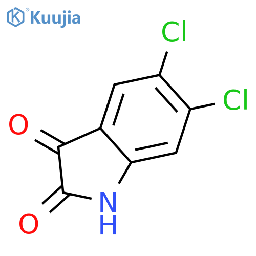 5,6-Dichloroindoline-2,3-dione structure