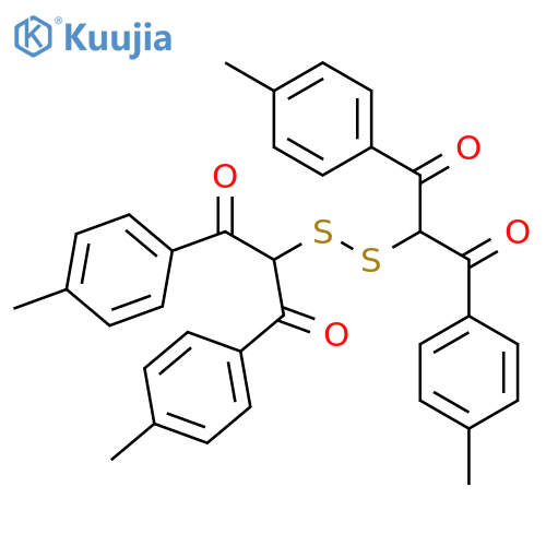 1,3-Propanedione, 2,2'-dithiobis[1,3-bis(4-methylphenyl)- structure