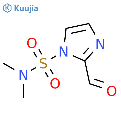 2-formyl-N,N-dimethyl-1H-imidazole-1-sulfonamide structure