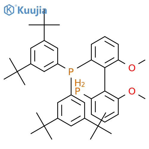 Phosphine,1,1'-[(1S)-6,6'-dimethoxy[1,1'-biphenyl]-2,2'-diyl]bis[1,1-bis[3,5-bis(1,1-dimethylethyl)phenyl]- structure