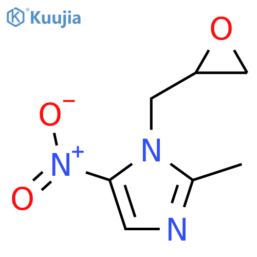 2-Methyl-5-nitro-1-(2-oxiranylmethyl)-1H-imidazole structure
