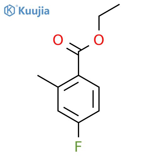 ethyl 4-fluoro-2-methylbenzoate structure