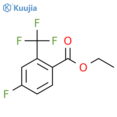 Ethyl 4-fluoro-2-(trifluoromethyl)benzoate structure