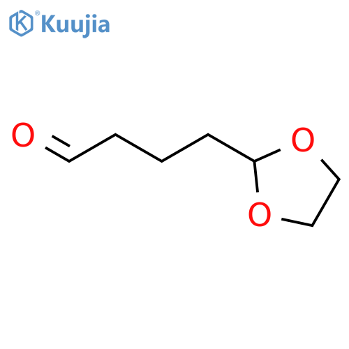 1,3-Dioxolane-2-butanal structure